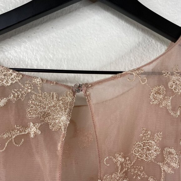 Azazie Dress Bridesmaid Mother Of The Bride Sleeveless Dusty Rose Sz A30 NWT - Picture 9 of 16